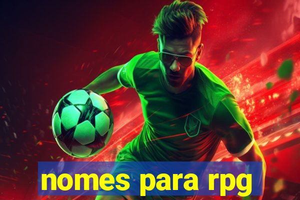 nomes para rpg